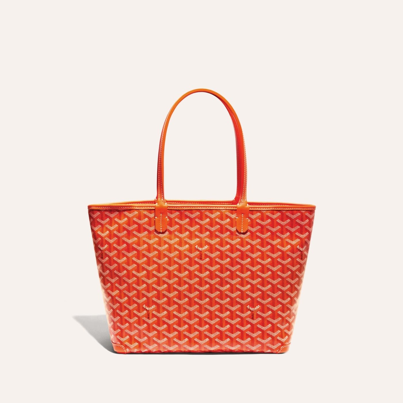 Goyard Goyardine Artois Tote PM Orange Canvas & Chevroches Calfskin Palladium Hardware - Image 1